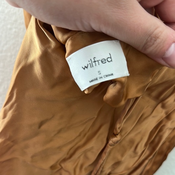 Wilfred Satin Slip Dress in Rich Brown - Picture 5 of 5